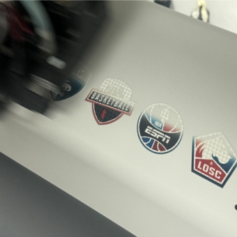 UV DTF PU film heat transfer on clothes